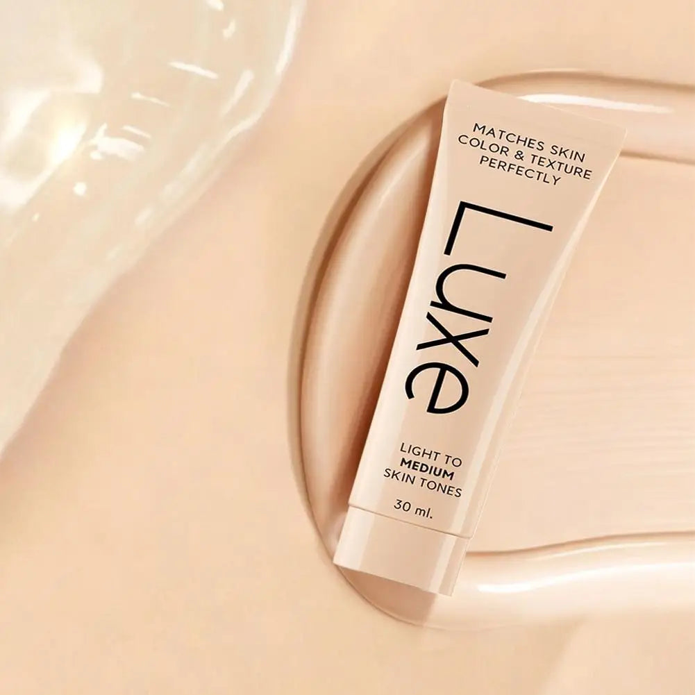 Korean Luxe Color-Adjusting Liquid Foundation Natural Matte Moisturizing Concealer Long Lasting Full Coverage Base Makeup