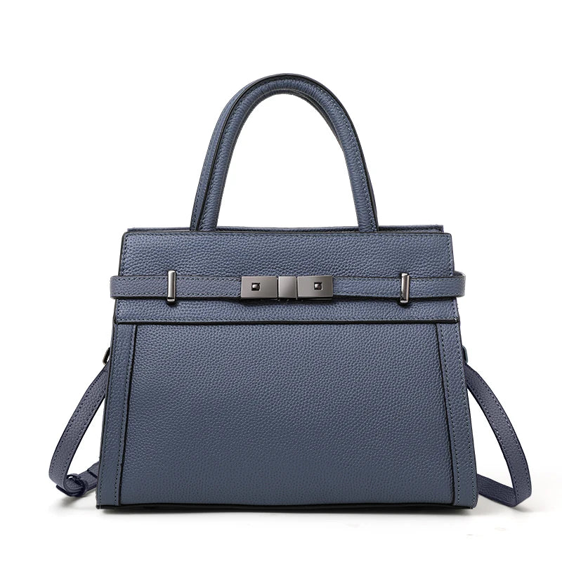 Genuine leather women's bag original first layer cowhide women's hand shoulder simple tote bag occupation