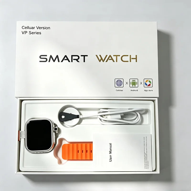 4G Android Smart Watch DW200 Amoled Smartwatch+1/3pcs straps 64GB Rom Heart Rate SmartWatch Men women support SIM Card GPS WIFI