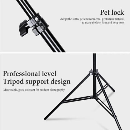2m Campinglight Stand Folding Telescoping Tripod Adjustable Lightweight Aluminium Floor Lamp Holder Tripod Camping Accessories