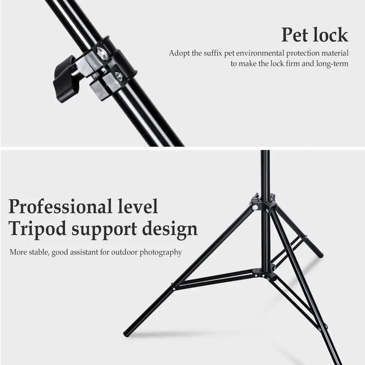 2m Campinglight Stand Folding Telescoping Tripod Adjustable Lightweight Aluminium Floor Lamp Holder Tripod Camping Accessories