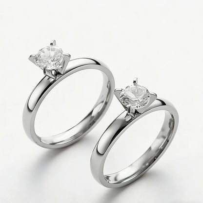Exquisite Fashion Silver Color Engagement Rings for Women Fashion White Zircon Stones Ring Anniversary Bridal Wedding Jewelry