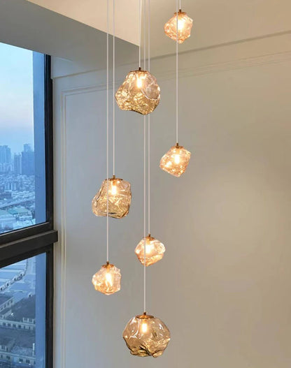 Modern Stair chandelier Pendant lights indoor lighting Ceiling lamp hanging light led Chandeliers for living room indoor lightin
