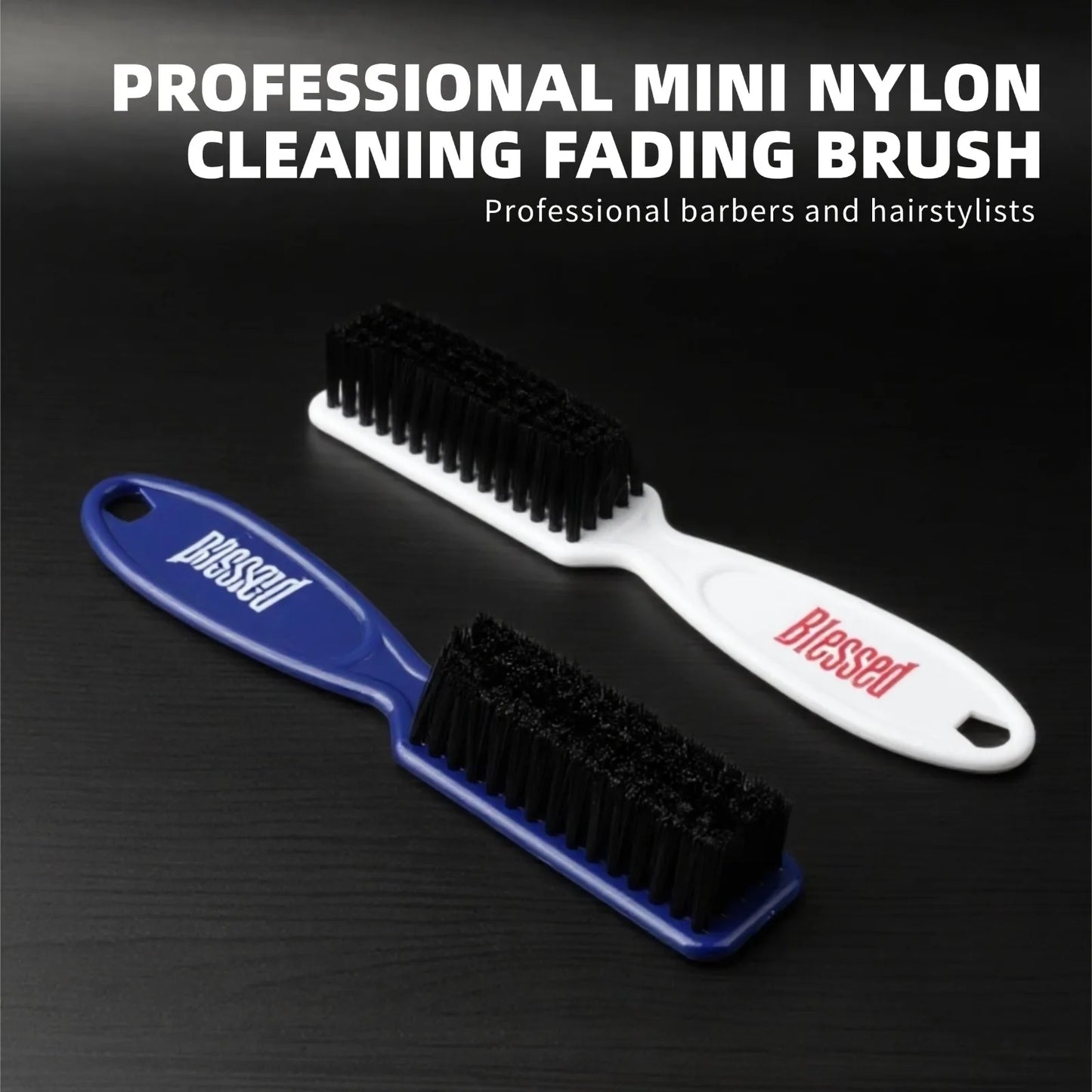 Barber Haircut Retro Oil Head Fade Brush Men Beard Styling Brush Hairdressing Soft Hair Cleaning Brush Salon Hair Styling Tools