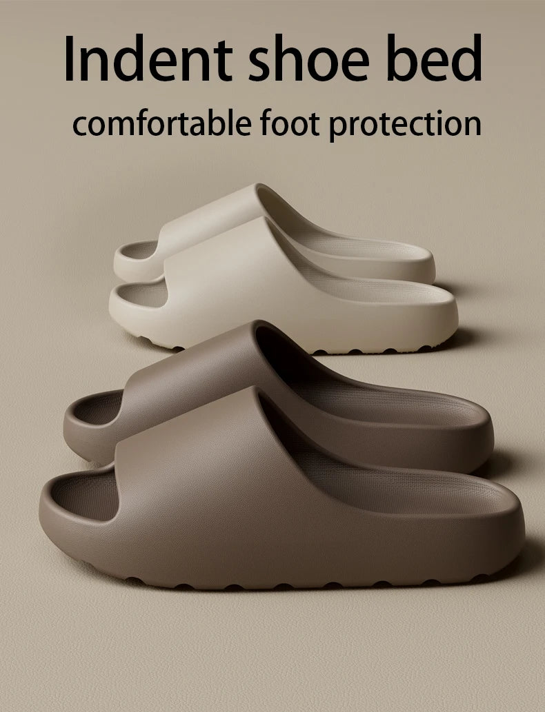 Coconut Slippers Cloud Thick-soled Sandals Summer Fashion Soft Bottom Beach Men Slippers Women's Sandals EVA Slides