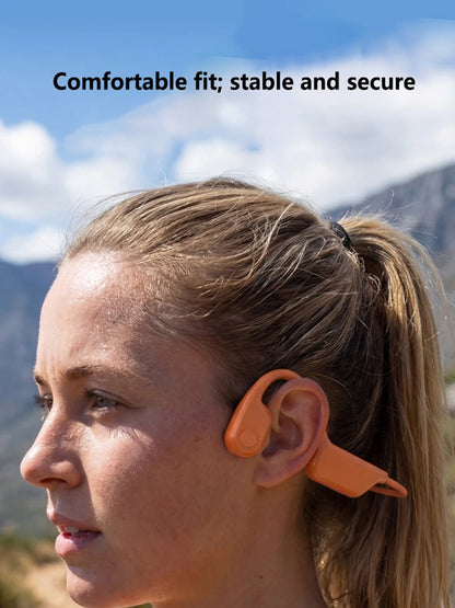 Lenovo Bone Conduction Bluetooth Noise Reduction Waterproof Earphones Open Type Ultra Long Endurance Card Insertion Run Swimming