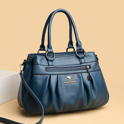 Three Layers Luxury Casual Tote Women Bag High Quality Leather Ladies Hand Bags for Women Big Shoulder Crossbody Bags Sac A Main