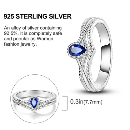 2026 New 925 Sterling Silver Rings Zircon Sparkling CZ Rings Rings For Women Original Wedding Fine Jewelry Accessories Gifts