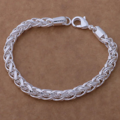 925 Sterling Silver Bracelet Heart High Quality Romance Chain For Woman Men Fashion Engagement Party Wedding Jewelry Gift