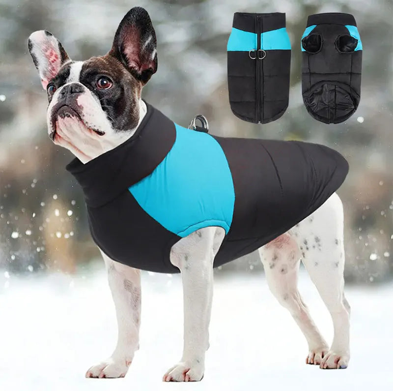 Pet Waterproof Warm Large Dog Coat Puppy Clothing Pet Vest Jacket Winter Warm Dog Clothes Waterproof Pet Vest Zipper Jacket