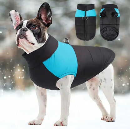 Pet Waterproof Warm Large Dog Coat Puppy Clothing Pet Vest Jacket Winter Warm Dog Clothes Waterproof Pet Vest Zipper Jacket