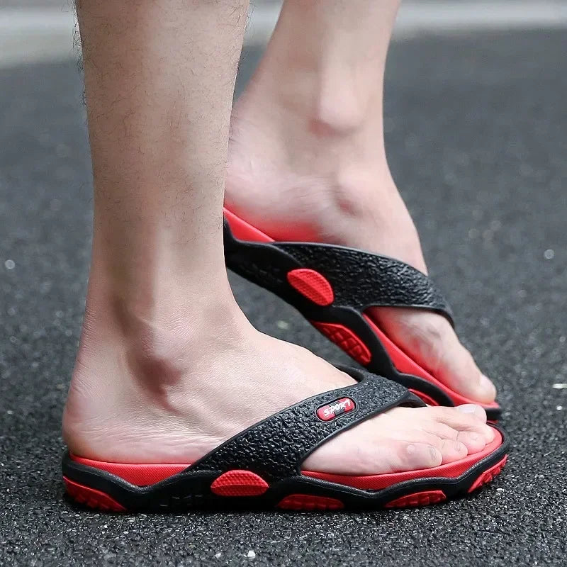 Mens Slippers Lightweight Sandals Summer Flip Flops Breathable Beach Shoes Sandals Men Luxury Flip Flops Breathable Men Slides