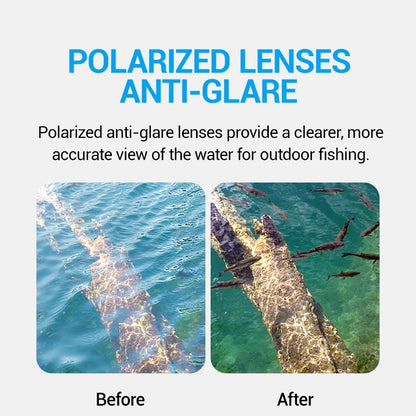 Scvcn Polarized Fishing Glasses UV400 Protect Eyes from Sunlight Anti-glare Lenses Professional Outdoor Driving Sunglasses