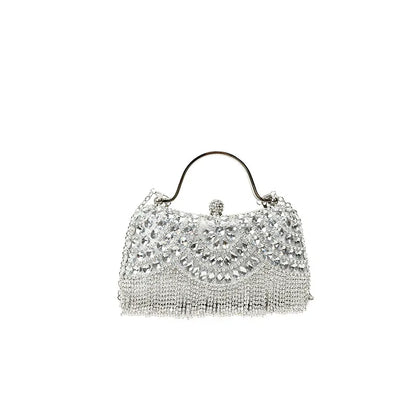 Super Exquisite Diamonds Frame Handbags Gold Silver Hasp Chains Designer New Style Shoulder Bags for Women 2025 Fashion Party