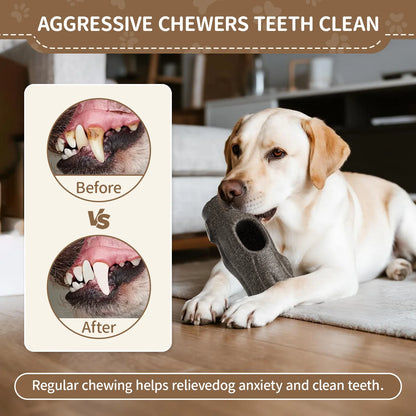 Indestructible Dog Toy for Aggressive Chewers, Frozen Treat Holder with Molds to Keep Large Dogs Busy & Reduce Anxiety