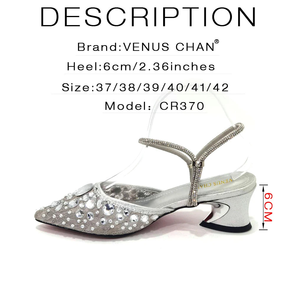 2023 New Italian Design Noble Dual-Purpose Three-Dimensional Bag And Ladies Heel Shoes Shiny Material For Nigeria Wedding Party