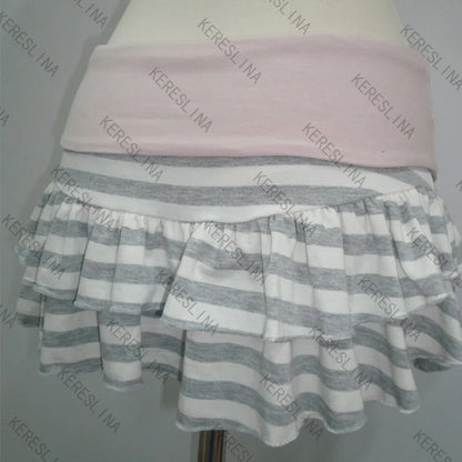 New Subculture Spice Girl Striped Slim Skirt Trendy Elegant Sweet Female High Street Aesthetic Skirt European and American Skirt