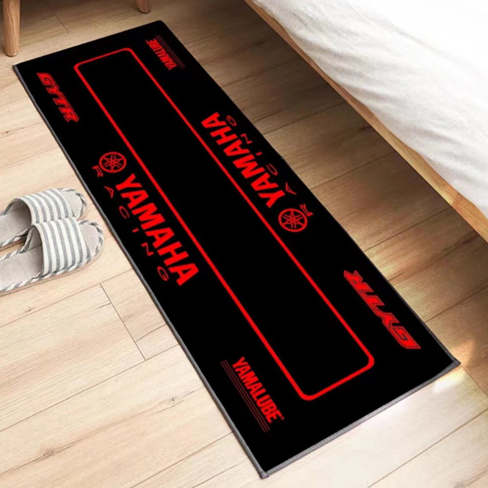 Yamaha Garage Mat Racing Motorcycle Carpet Polyester Moto Display Motorcycle Mat Anti-slip Home Decoration Living Room Rug