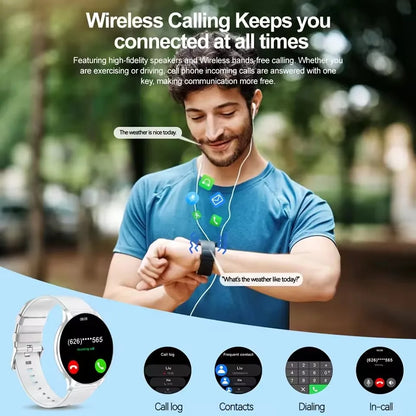 2026 New Smartwatch For Men Android IOS Phone 1.52" Screen Bluetooth Call Blood Oxygen Pressure Monitoring Smart Watch Women