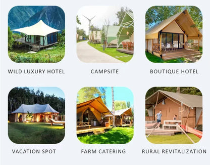TAO Hotel Tent Geodesic Dome Manor greenhouse Tent Leisure Resort Vacation Outdoor Glamping Round Tent Transparent Starry Sky Lu