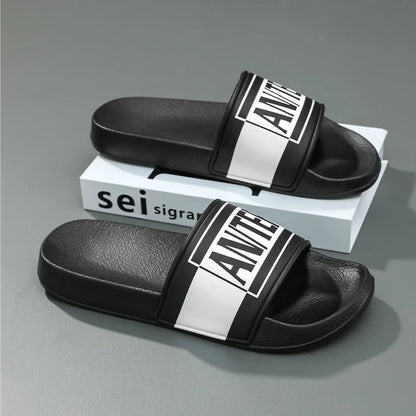 Fashion Designer Slippers Man Large Size 48 Comfortable Soft Men's Slides Non-slip Outdoor Beach Shoes For Men Casual Slippers