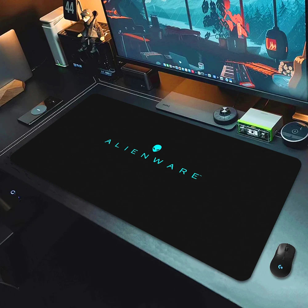 XXL Mouse Pad Computer Custom Desktop Mouse Pads Alienware LOGO Mousepad Natural Rubber Lauge Mouse Mat Anti-slip Soft Carpe