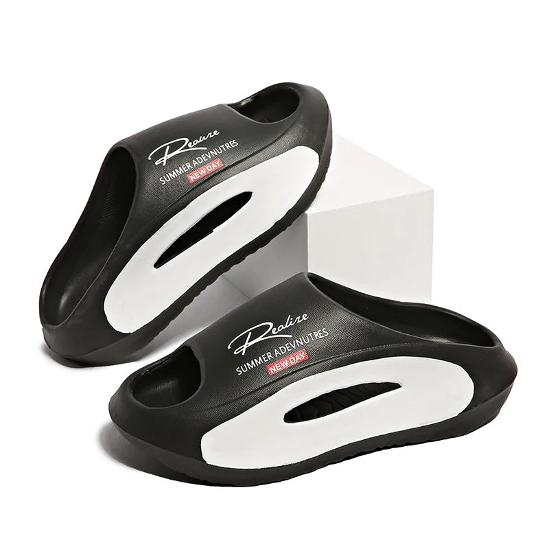 Men's Slippers EVA Non-slip Slides Fashion Slippers Comfortable Men's Slides Summer Casual Sandals Outdoor Indoor Shoes Big Size