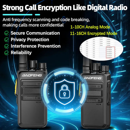 Baofeng BF-V12D GMSK Digital Walkie Talkie UHF Encrypted Call Noice Reduction HD Radio Wireless Copy Frequency Two Way Ham Radio