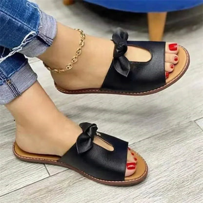 New Sandals Summer Women Slippers Shoes Cute Butterfly-Knot Flats Casual Sandals Ladies Beach Sandals Womens Shoes