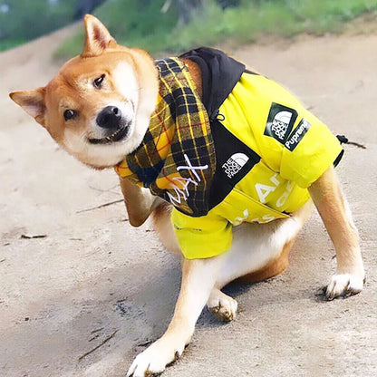 Pet Dog Waterproof Coat Dog Raincoat Reflective Dog Outdoor Clothes Hooded Jacket for Small Medium Large Dog Pet Supplies