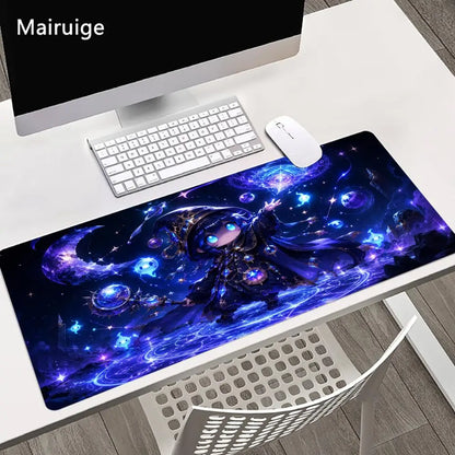 Mystical Wizard Big Size Mouse Pad Non-slip Rubber Base Desk Mat for Home Office Daily Use Deskpad Keyboard Pad Mouse Mat