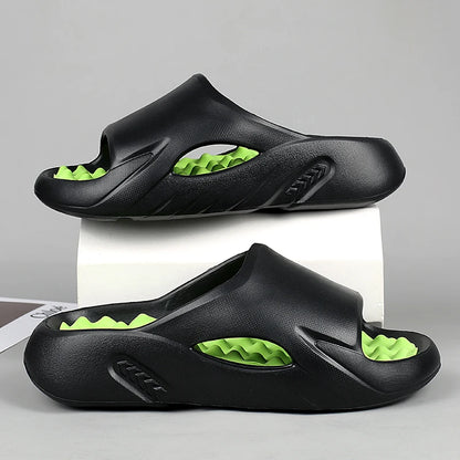 Men Massage Slippers Indoor Outdoor Sandals Beach Casual Shoes Comfortable Soft Slides Flip-flops Men's Sandals Big Size 46 47