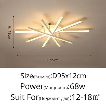 Simple New Modern LED Ceiling Chandelier Indoor Lighting For Living Room Bedroom Corridor Hall Aisle Lamps Lustre Lights fixture