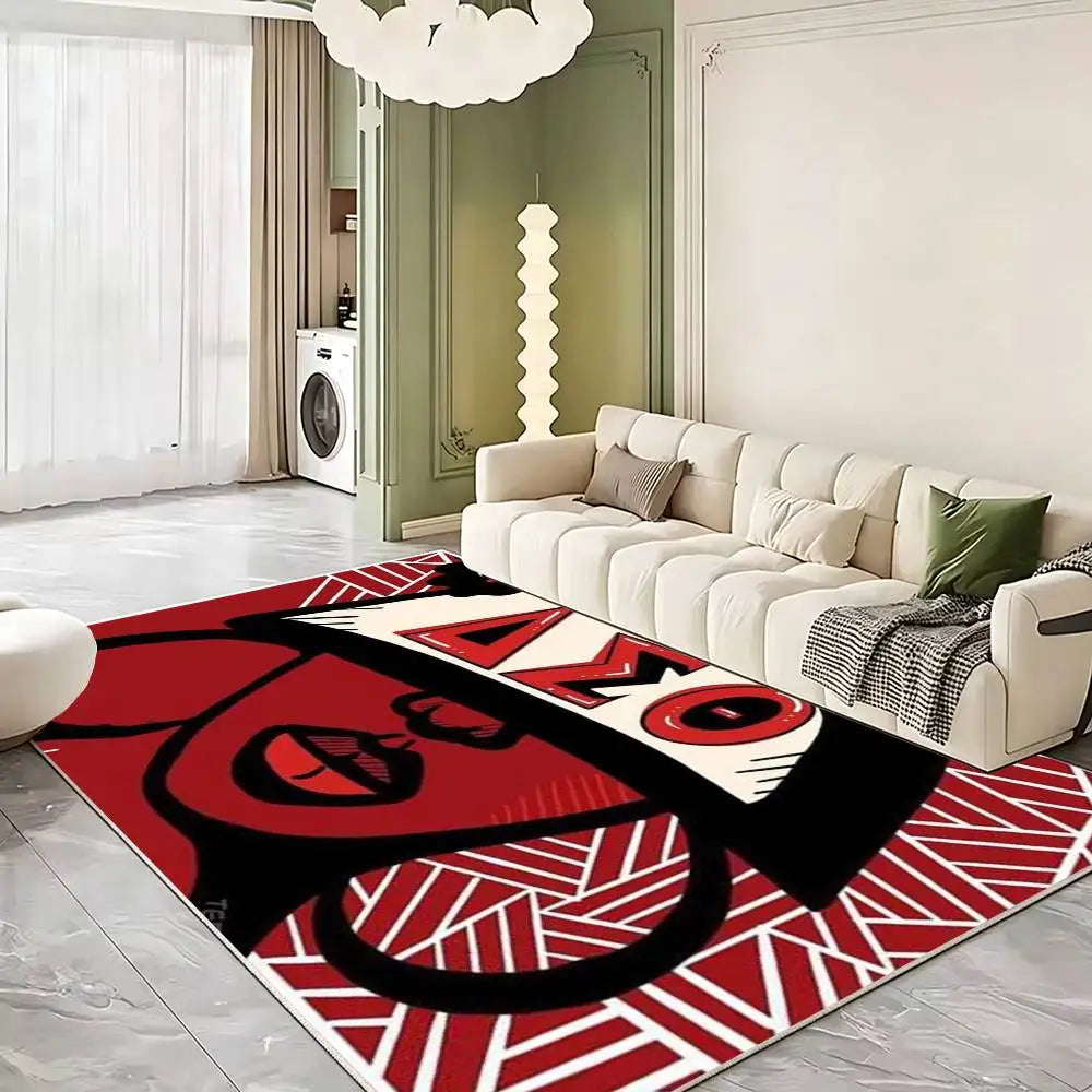 D-Delta Sigma Theta Soft Thick Non-Slip Mat for Living Room Bedroom Kitchen Decor Rugs