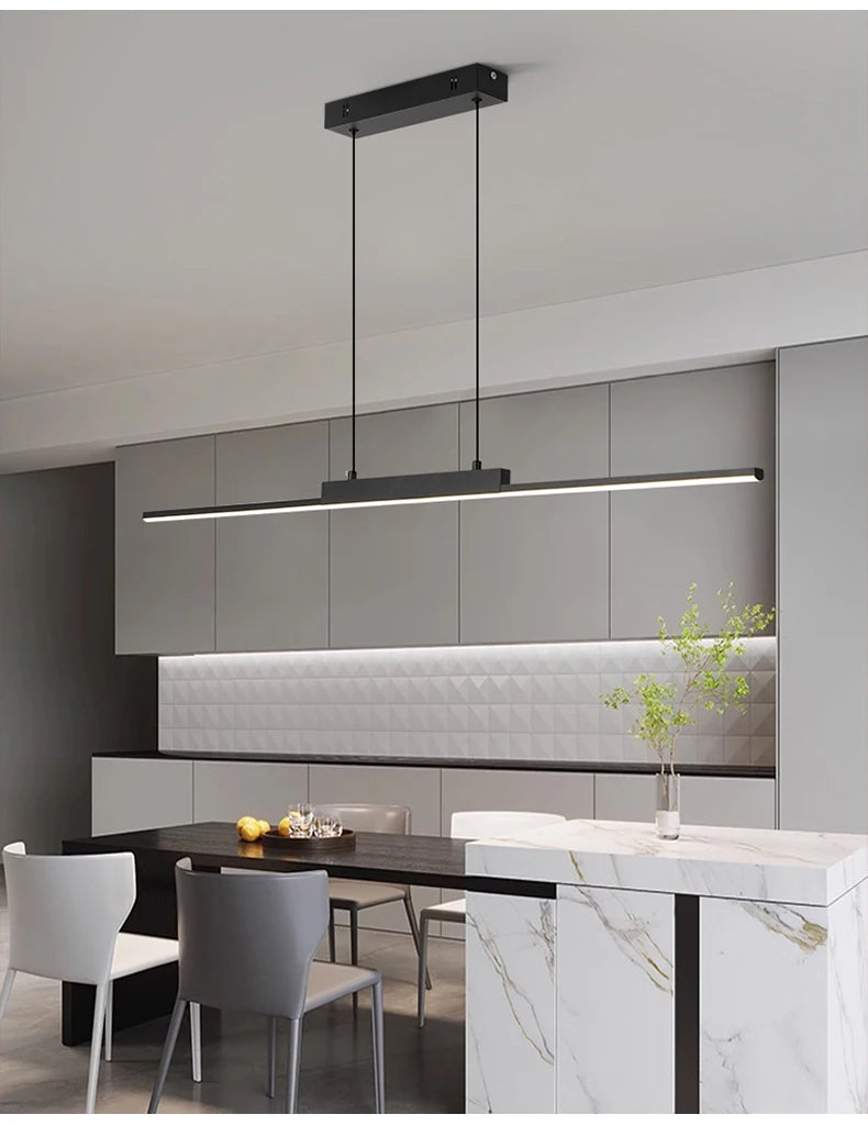 100CM Black/Gold Pendant Lights Dining Room Lights For Kitchen Long Chandelier Living Room Pendant Lamp Home Decoration Lighting