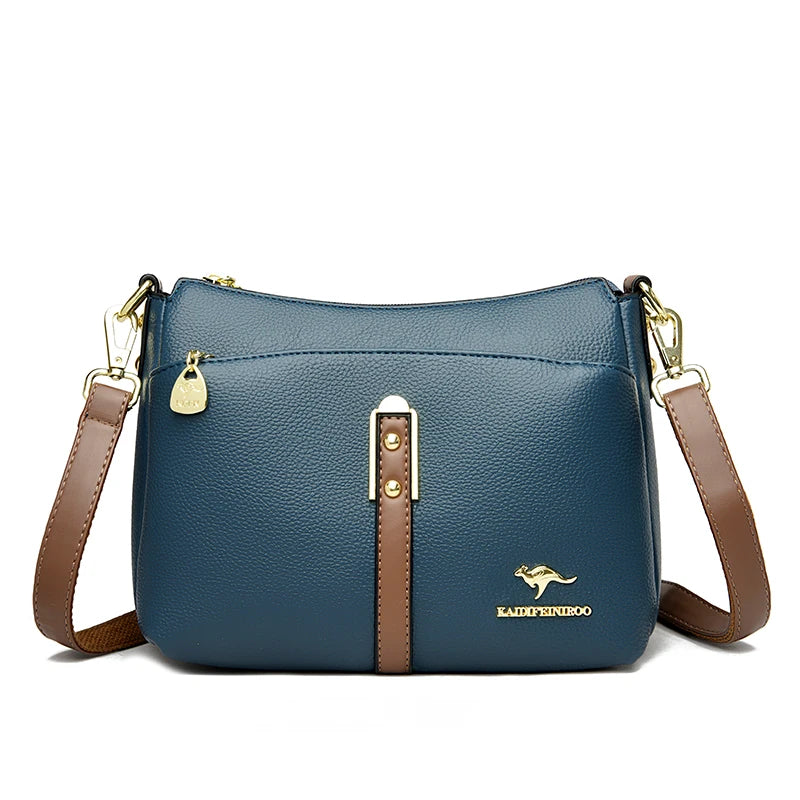 Genuine High Quality Soft Leather Women's Handbag Trend Designer Female Crossbody Bag Casual Shoulder Messenger Handbags 2025