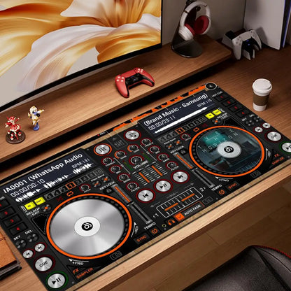 Radio Dj Workbench Large Gaming Mousepad Keyboard Gamer Mouse Pad on The Table Speed Desk Mat Anime 900x400 1000x500 Mouse Mat