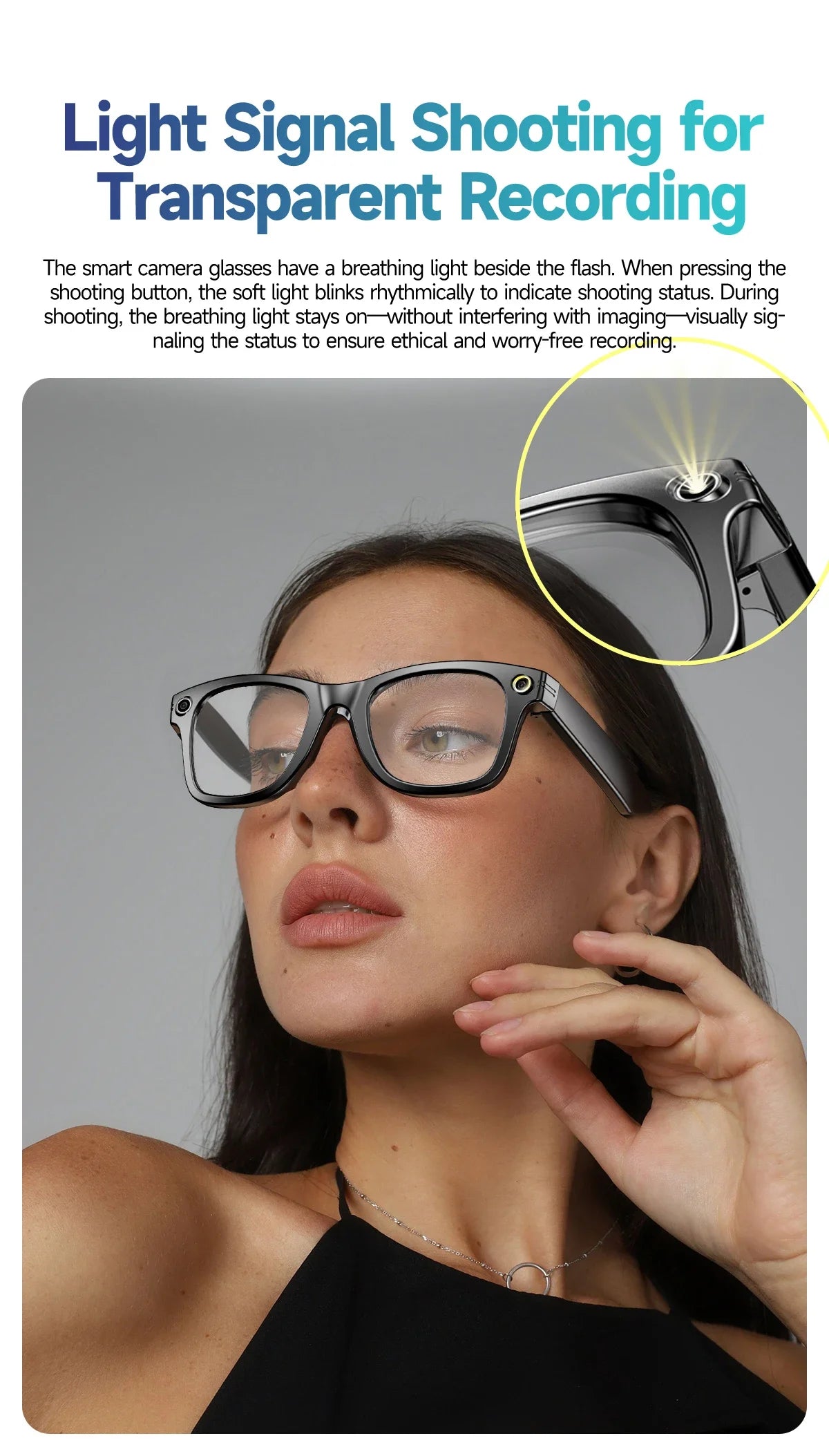 TOP 1 for Meta AI Smart Glasses 13MP Camera Video Recording 100+ Languages Translation Sunglasses Bluetooth Call Music Play
