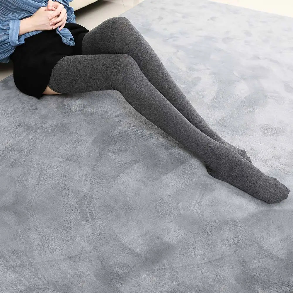 80cm Extended Over Knee High Socks Silicone Anti Slip High Tube Cotton Socks High Elasticity Loose Oversized Women's Stockings