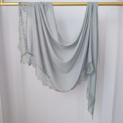 2026 New Rayon Cotton Modal Hijab Scarf Lace Splicing Turban Breathable Women Shawl Cotton Plain Scarf Headscarf Women Hijabs