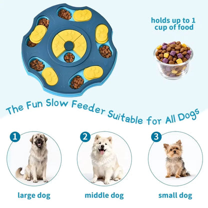 Dog Puzzle Toys Slow Feeder Interactive Brain Increase Puppy IQ Food Dispenser NonSlip Slowly Eating Bowl Pet Cats Dogs Training
