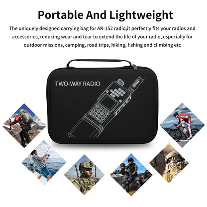 Baofeng AR-152 Pro GPS Walkie Talkie Two Way Radio 12000mAh Battery Tactial 50KM Long Range AN PRC-152 Multi Band Transceiver