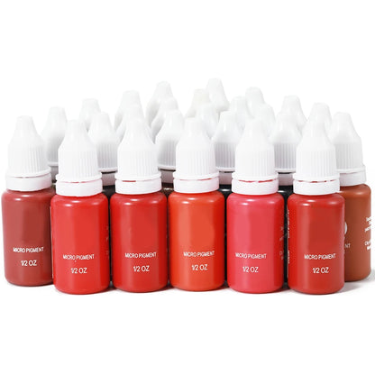 15ml Pigment Ink Color Permanent Makeup Microblading Supplies Eyebrow Shading Micropigmentation Cosmetic Tattoo Ink Lip Eyeliner