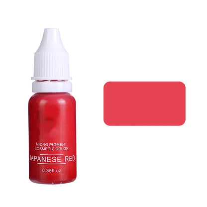 15ml Pigment Ink Color Permanent Makeup Microblading Supplies Eyebrow Shading Micropigmentation Cosmetic Tattoo Ink Lip Eyeliner
