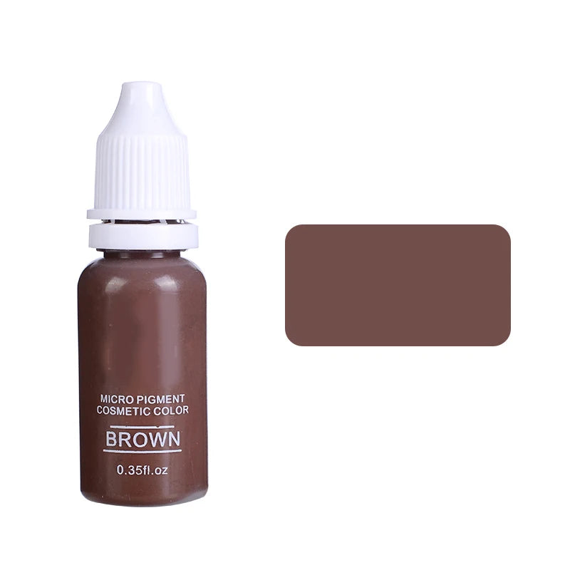 15ml Pigment Ink Color Permanent Makeup Microblading Supplies Eyebrow Shading Micropigmentation Cosmetic Tattoo Ink Lip Eyeliner