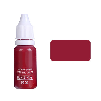 15ml Pigment Ink Color Permanent Makeup Microblading Supplies Eyebrow Shading Micropigmentation Cosmetic Tattoo Ink Lip Eyeliner
