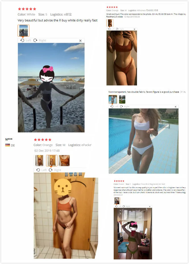 New Hot Sale Sexy Women Push-up Padded Bra Bikini Set Pleated Swimsuit Swimwear Swimming Beach Bathing Costume Bikini Set