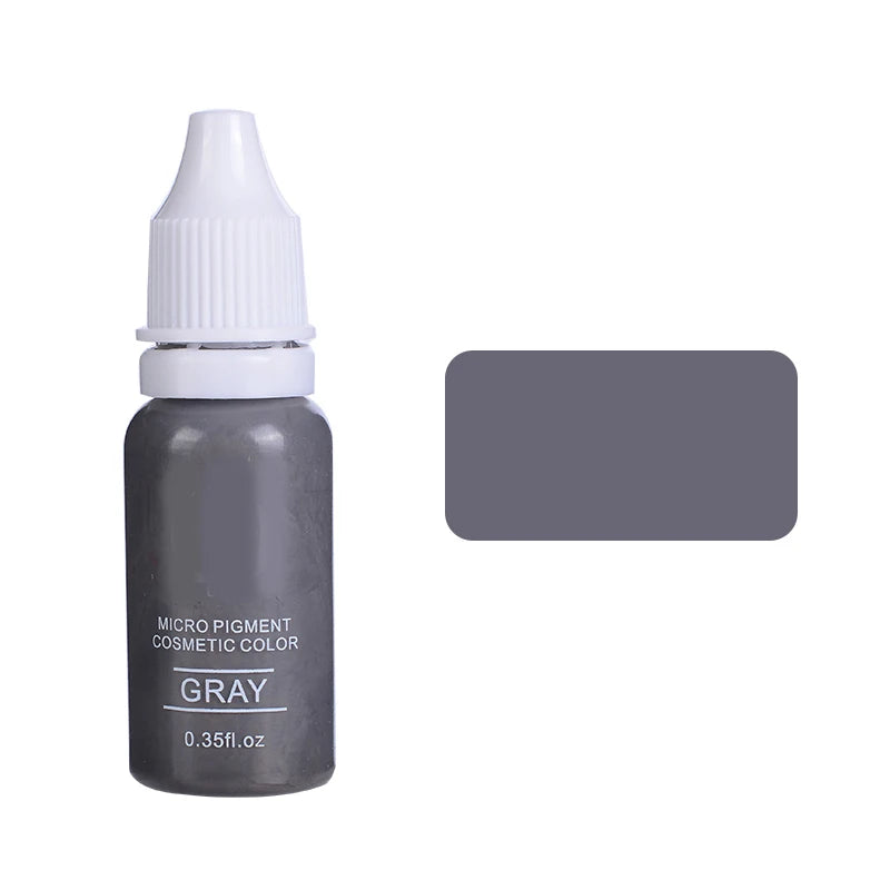 15ml Pigment Ink Color Permanent Makeup Microblading Supplies Eyebrow Shading Micropigmentation Cosmetic Tattoo Ink Lip Eyeliner