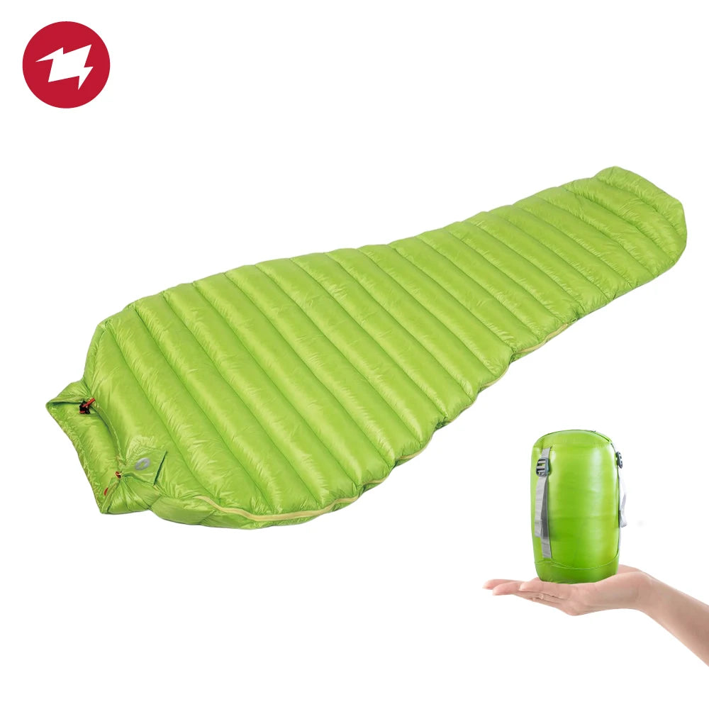 AEGISMAX MINI 800FP Goose Down Sleeping Bag Ultralight Outdoor Camping Hiking Sleeping Bag for Backpacking