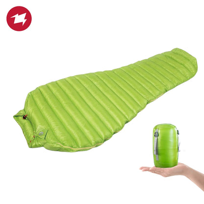 AEGISMAX MINI 800FP Goose Down Sleeping Bag Ultralight Outdoor Camping Hiking Sleeping Bag for Backpacking